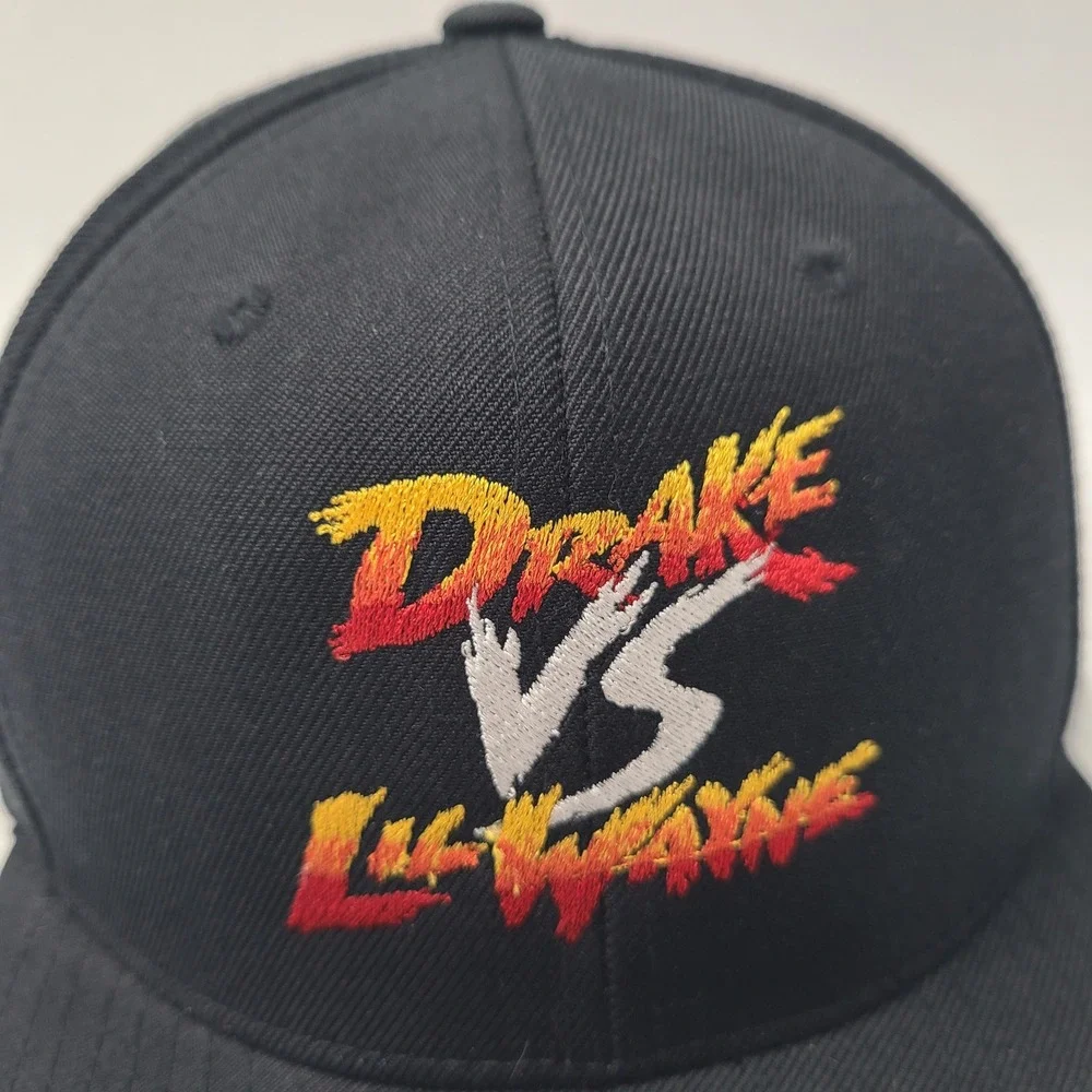 Drake vs Lil Wayne Hat Snapback Black Wool Blend Tour Concert Rap Merch 2014 Men